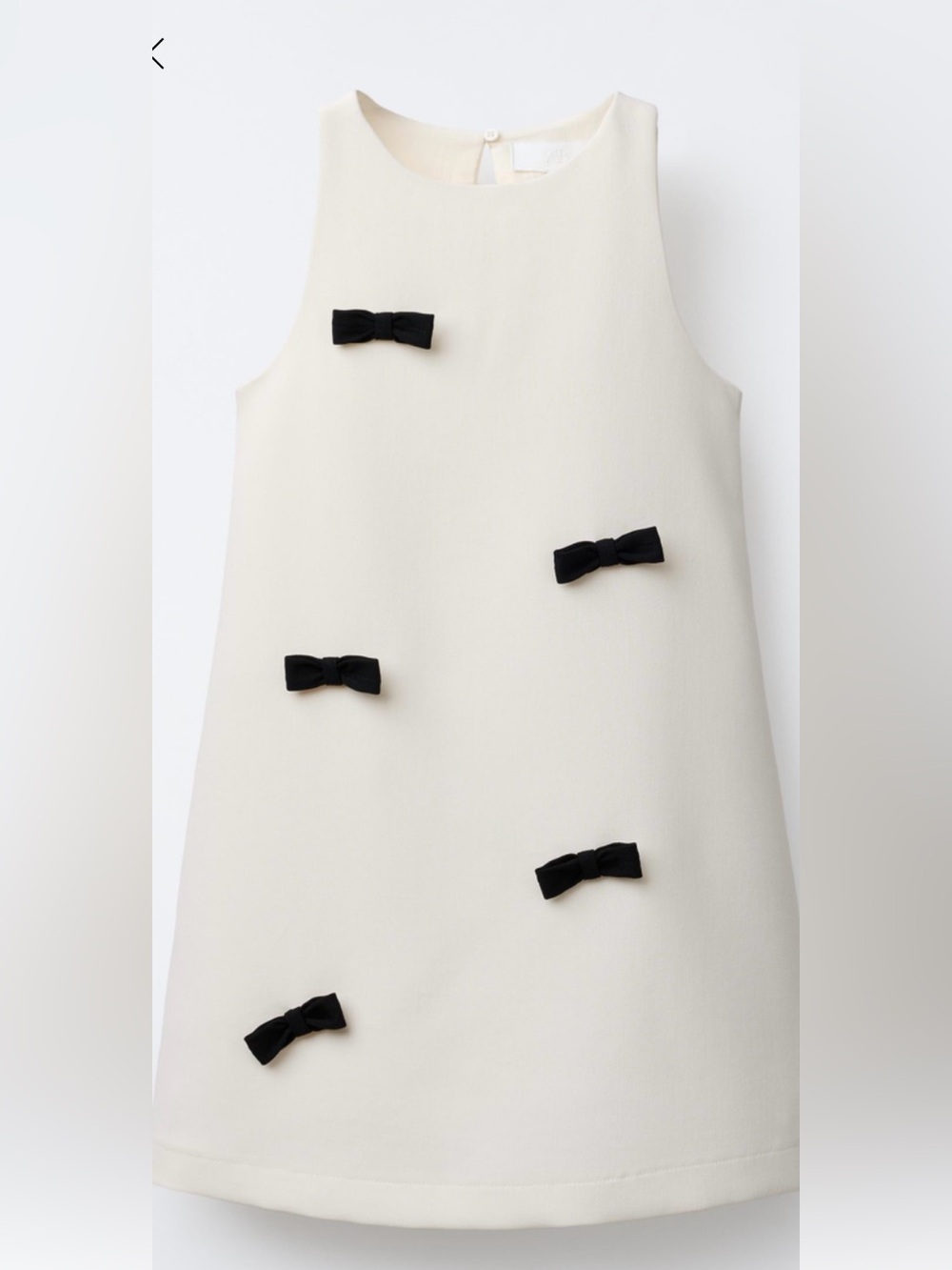 ZARA GIRLS PINAFORE DRESS WITH CONTRAST BOWS 9-10